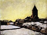 Edvard Munch Old Aker Church painting
